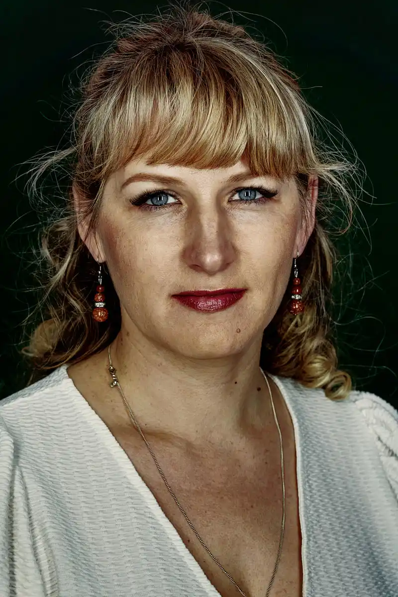 Olesia, photographed for the Faces of Resilience exhibition