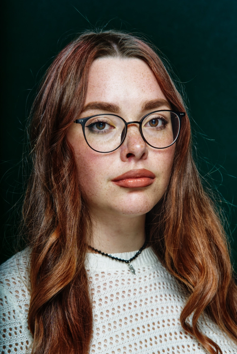 Actor headshot photographed in the London studio