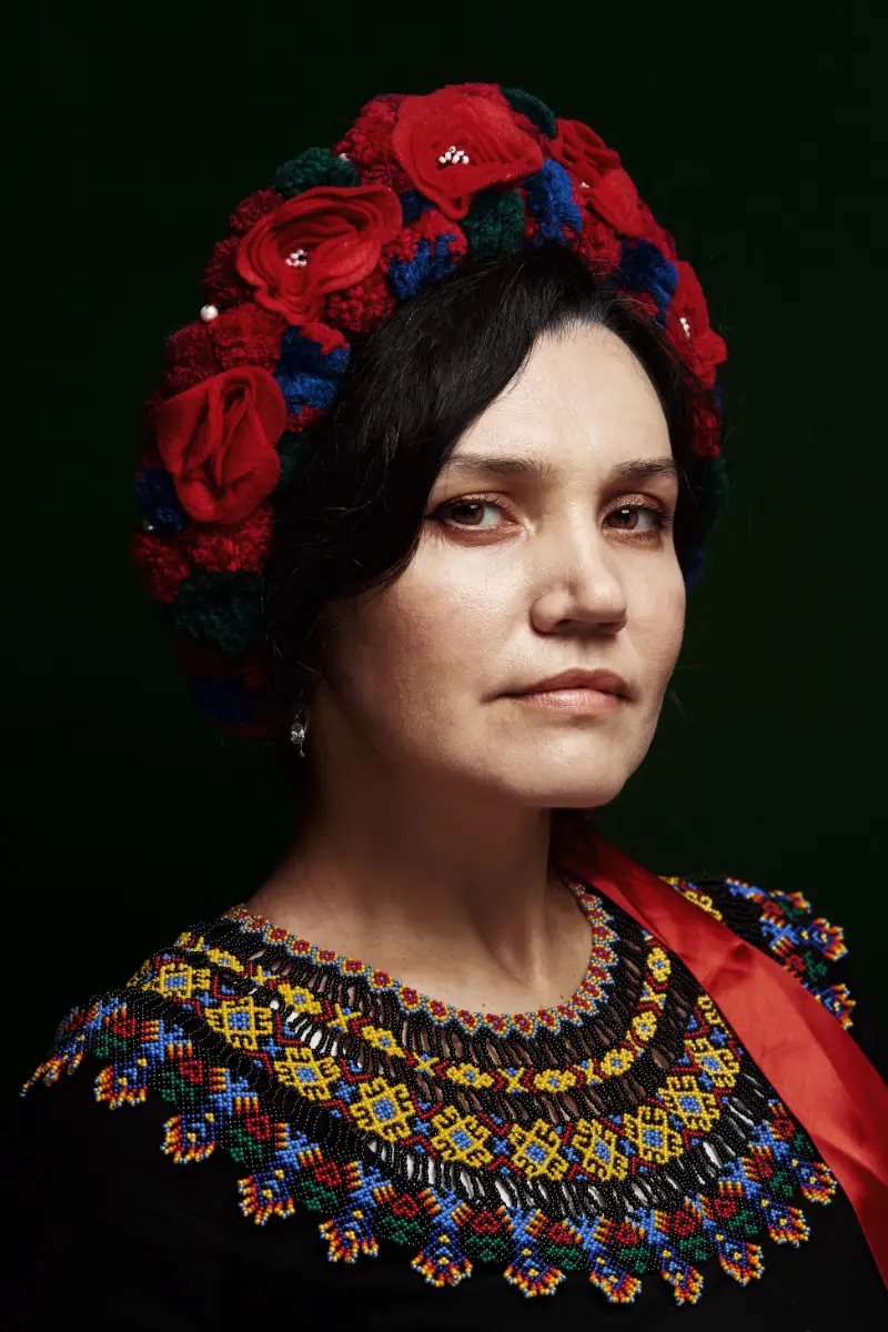 Nadiia, photographed for the Faces of Resilience exhibition